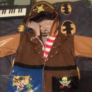 Kids Pirate rain jacket size 5/6